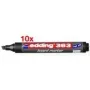Marcador Edding 363 ponta biselada preto