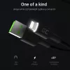 Cabo Lightning para USB-A Green Cell KABGC12, 2 m, Lightning – USB A, preto