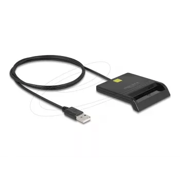 Leitor de cartões inteligentes DeLOCK 91724 USB Type-A preto