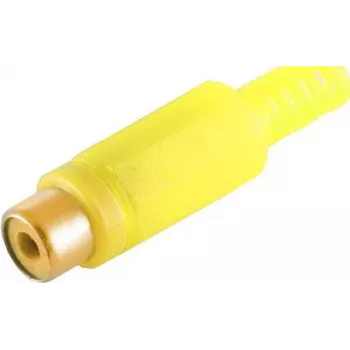 ShiverPeaks S/CONN maximum connectivity conector fêmea Cinch — amarelo, contactos dourados (51500-YG)