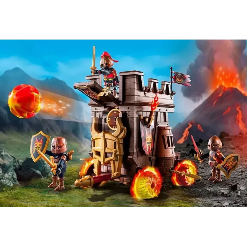 Conjunto de figuras Novelmore 71643 carro de combate com canhão de fogo