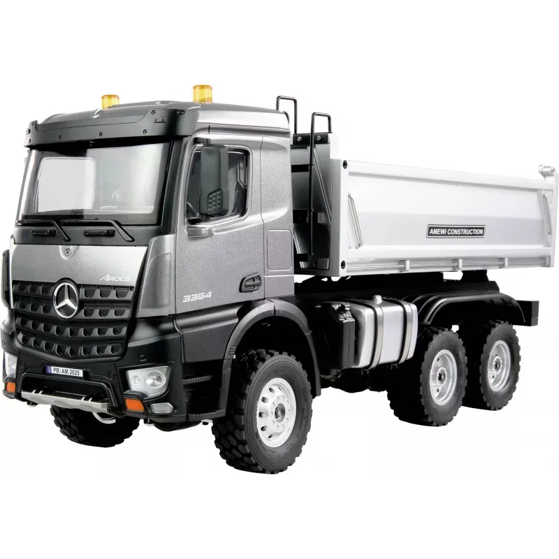 Amewi 22685 Mercedes-Benz Arocs Camião basculante 6x6 1:14 RTR, antracite