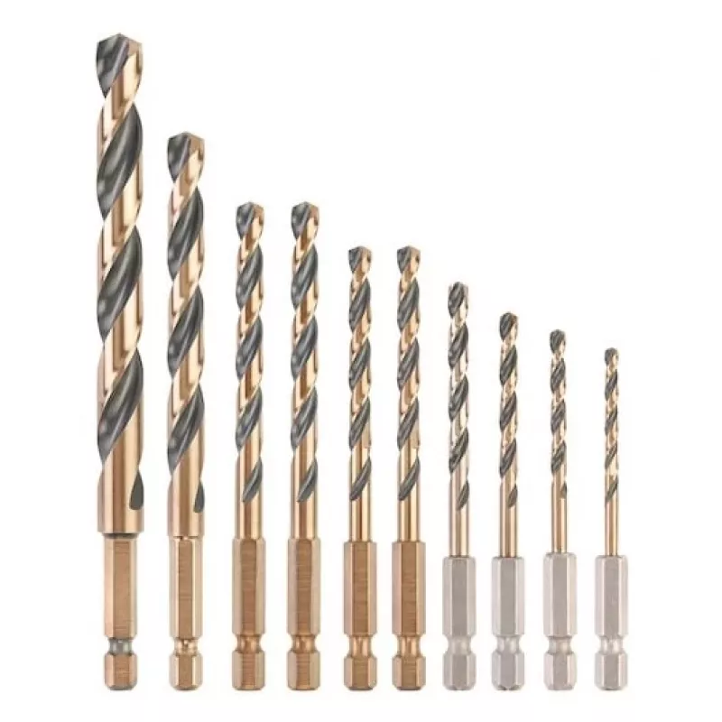 Conjunto de brocas para metal DeWalt DT20620-QZ 10 peças HEX 1/4