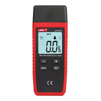 Medidor de humidade UNI-T UT377A para madeira e materiais de construção, medidor de humidade manual compacto