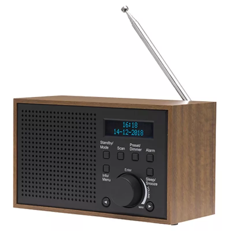 Rádio Denver DAB-46DARK cinzento