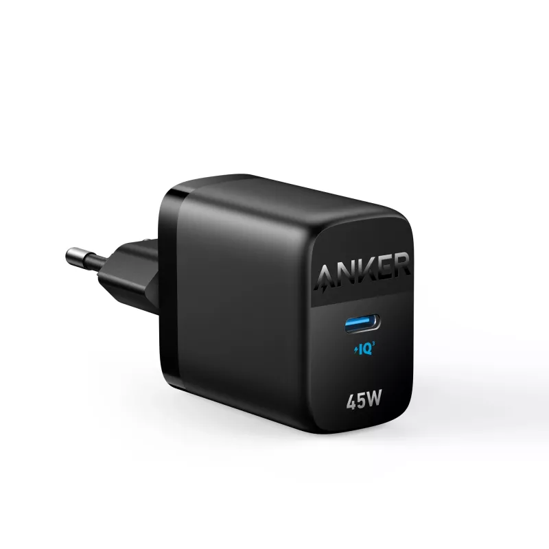 Carregador de parede Anker 313 A2643G11 — 45W USB-C, preto, universal