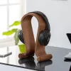 MC-815W, suporte para auscultadores, madeira, 400 g, nogueira