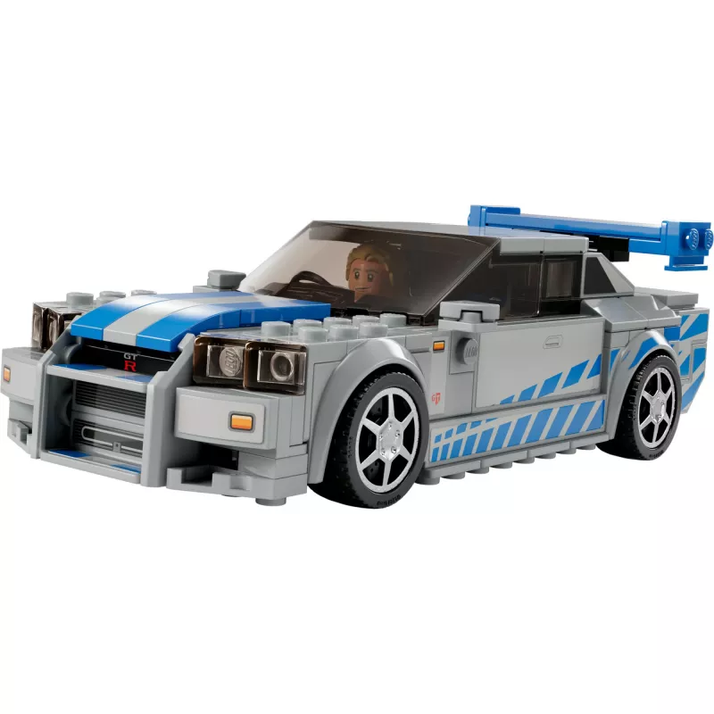 LEGO 76917 Speed Champions 2 Fast 2 Furious Nissan Skyline GT-R (R34) Carro de Brinquedo