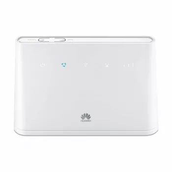 Router de mesa HUAWEI B311-221 Single-Band 2,4 GHz Wi‑Fi 4 (802.11n), Gigabit Ethernet, 4G LTE, slot SIM, RJ-11, 12V 1A, branco