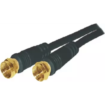 Cabo coaxial S/CONN 80092-G-128CP-S 1,5 m tipo F preto