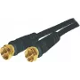 Cabo coaxial S/CONN 80092-G-128CP-S 1,5 m tipo F preto