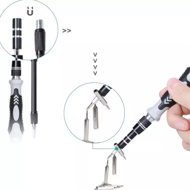 Conjunto de chaves de precisão Extralink, 118 em 1 chaves Torx e ferramentas de precisão