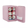 Mini-frigorífico com espelho de maquilhagem LED Elle ESDAFX04PUEU 4 L, roxo