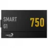 Fonte de alimentação AEROCOOL Smart G1 750W, 80 PLUS Gold, ATX 3.1, PCIe 5.1, preta