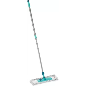 Mopa Leifheit 55210 microfibra cinzento turquesa – mopa plana de microfibra para limpeza do chão