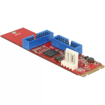 Delock Conversor M.2 Key B+M Macho > 2 x USB 3.0 Barra de pinos - Adaptador USB - Placa M.2 - USB 3.0 (interno) x 2 (62843)