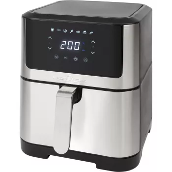 Fritadeira ProfiCook PC-FR 1269 H, individual, 8 l, aparelho de bancada, 1800 W, fritadeira de ar quente, preto, aço inoxidável