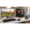 Rato gaming com fios aquecido ActiveJet AMY-W390 — ambidestro, ótico 2000 DPI, USB Type-A, 4 botões, preto