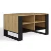 Mesa de centro top e shop Topeshop STOLIK KAWOWY ŁAWA MODERN 4P carvalho Artisan preto