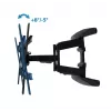 Suporte de parede ESPERANZA ERW021 para televisores de ecrã plano 40–85 polegadas, metal, inclinável, distância 6–50 cm, capacidade de carga 68 kg, VESA 200x100–600x500 mm