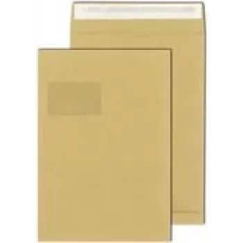 Envelope de envio dobrável MAILmedia C4 229×324 mm 40 mm castanho autoadesivo