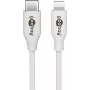 Goobay | Cabo de carregamento e sincronização Lightning - USB-C | USB-C para Lightning Apple Lightning macho (8 pinos) | USB-C macho