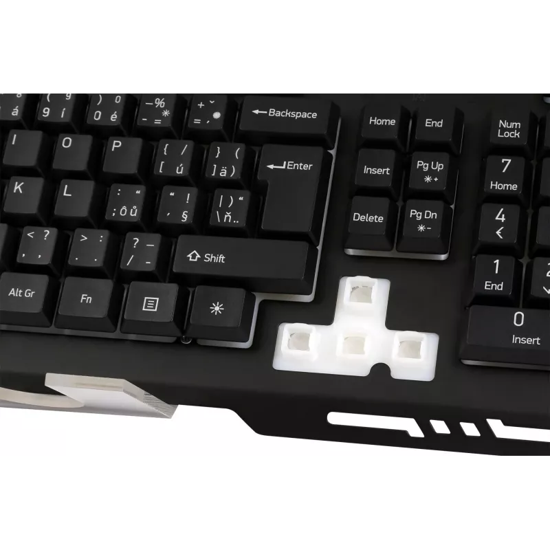 Teclado YKB 3200 SHADOW metal, LED