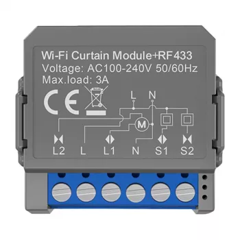 Módulo de cortina inteligente Avatto CSM16-RF-1 com controlo Wi-Fi e RF