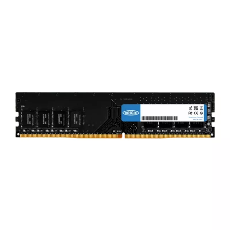 Origin Storage 8GB DDR4 3200MHz UDIMM 1Rx8 Non-ECC 1.2V, 8 GB, 1 x 8 GB, DDR4, 3200 MHz, DIMM de 288 pinos