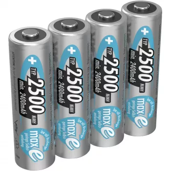 Pilha AA Ansmann 2500mAh maxE plus níquel-metal-hidreto NiMH