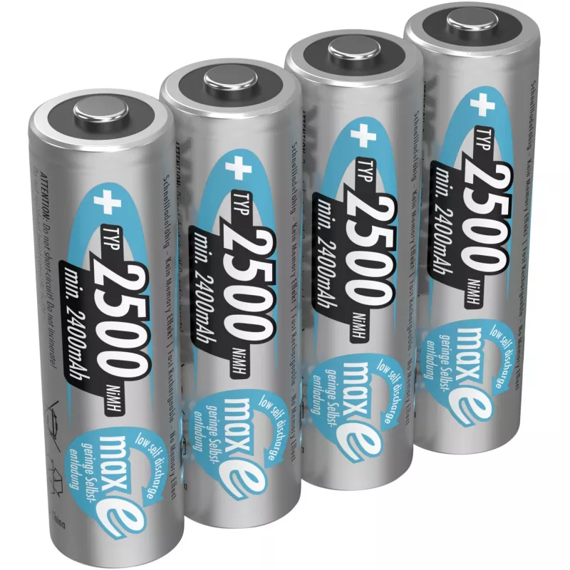 Pilha AA Ansmann 2500mAh maxE plus níquel-metal-hidreto NiMH