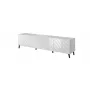 Móvel RTV ABETO 200x42x52 branco/branco brilhante