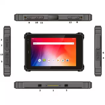Tablet robusto para exterior ALLNET X-trail-100-Intel com Windows, NFC e LTE
