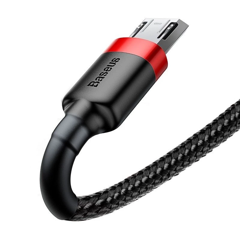Cabo Micro-USB Baseus Cafule 1,5A 2 m (vermelho e preto)