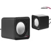 Altifalantes para PC 2 vias Audiocore AC870 B — 3 W RMS, alimentação USB com fios, entrada de 3,5 mm, 2.0 canais