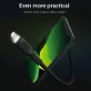 Cabo Lightning para USB-A Green Cell KABGC12, 2 m, Lightning – USB A, preto