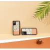 Capa protetora Man and Wood para Samsung Galaxy Note 20 Ultra — flor rosa sobre preto