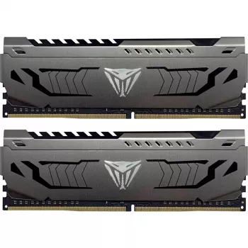 DIMM 16 GB DDR4-3600 (2x 8 GB) Dual-Kit, memória RAM cinzenta, PVS416G360C7K, Viper Steel, INTEL XMP
