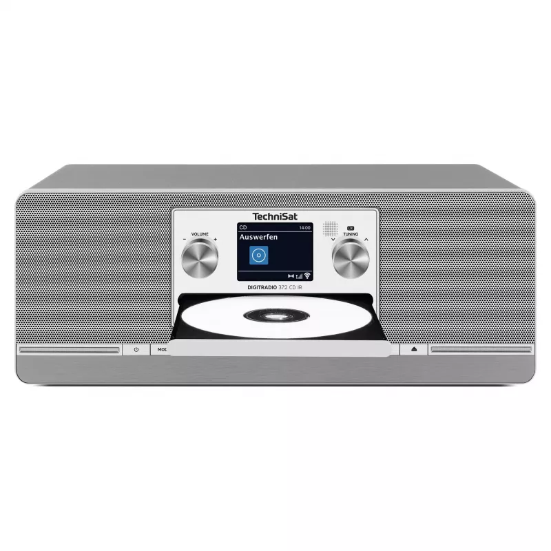 TechniSat DIGITRADIO 372 CD IR rádio internet analógico e digital antracite, prateado