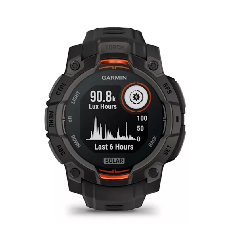 Garmin Instinct® 3 – 45 mm, relógio solar preto