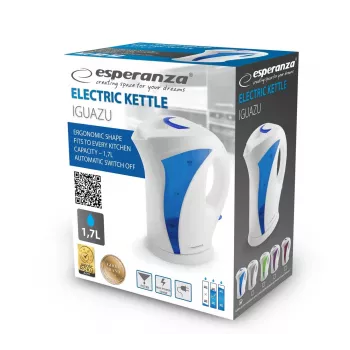 Chaleira Esperanza EKK018B 1,7 L, branco/azul