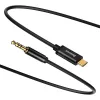 Cabo de áudio Baseus Yiven USB-C para mini jack 3,5 mm, 1,2 m (preto)