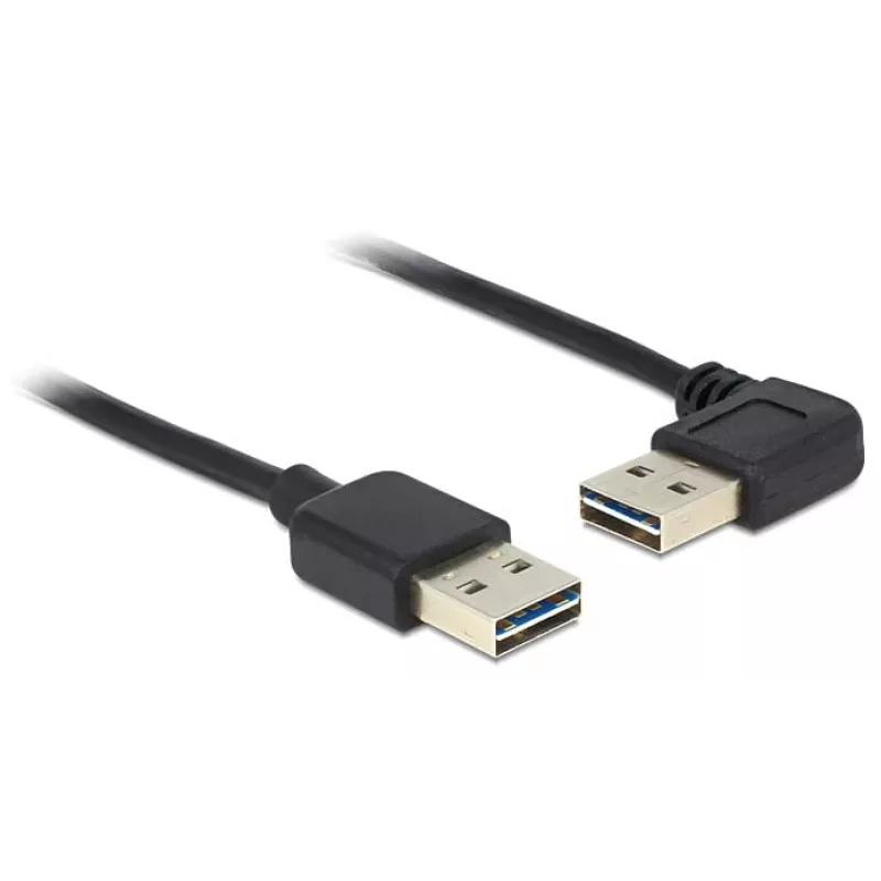 Cabo USB DeLOCK 5m USB 2.0 A macho/macho 90°