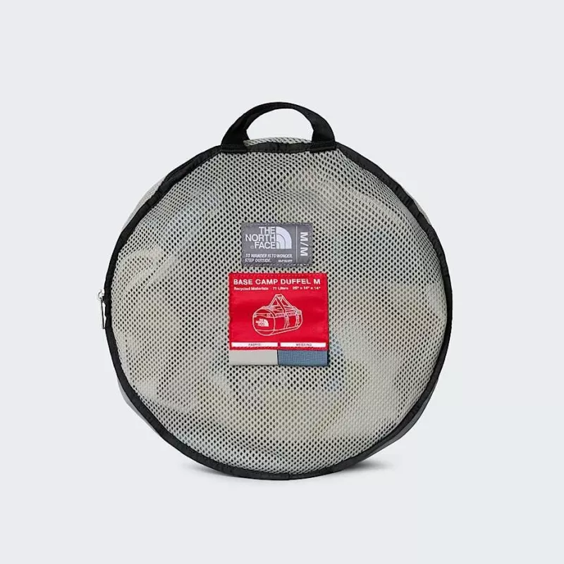 Mala de viagem The North Face Base Camp Duffel M - stone slab/granite cinzento