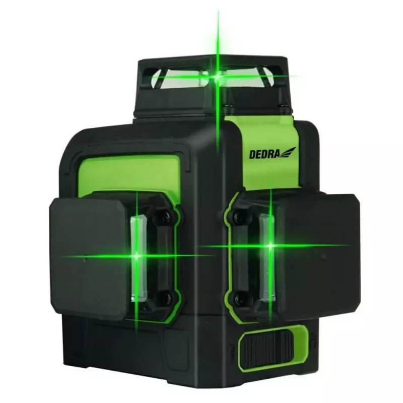 Nivel a laser Dedra MC0904 verde — alcance de 30 m, feixe verde, formato compacto