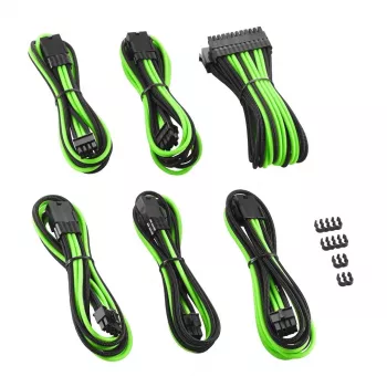 Cabo de alimentação interno CableMod CM-PCAB-BKIT-NKKLG-3PK-R preto verde