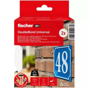 GOW Fita de montagem multipack, 2 rolos, fita adesiva transparente, 3 m x 19 mm