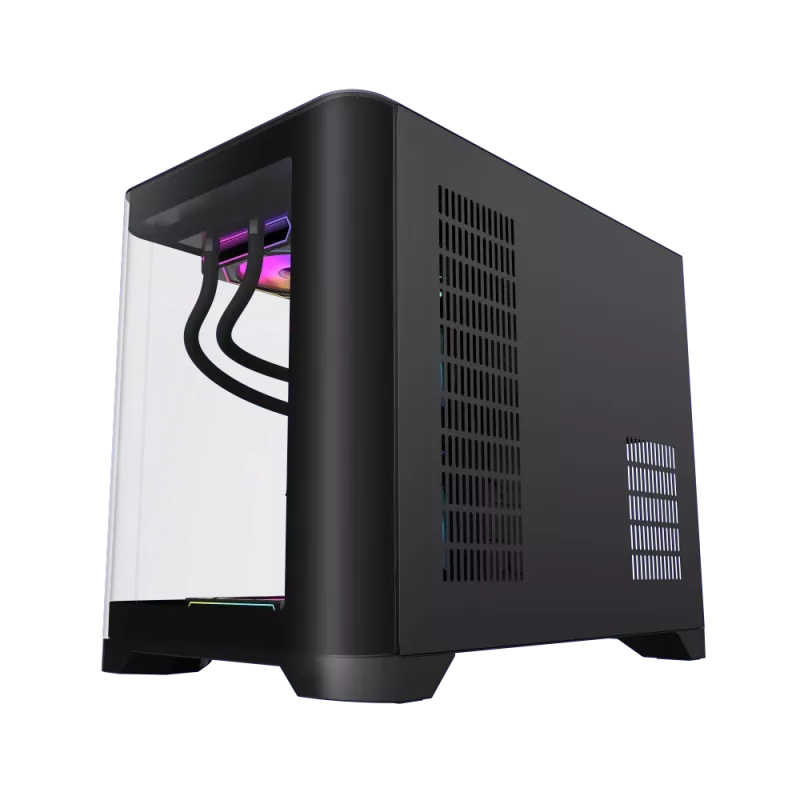 Caixa Gamemax | HYPE-M BK | preto | Micro | fonte de alimentação não incluída