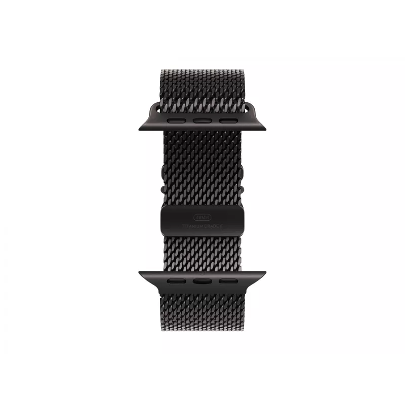 Apple Watch Ultra 2 GPS + Cellular 49mm Caixa de titânio preto com bracelete Milanese de titânio preto - M