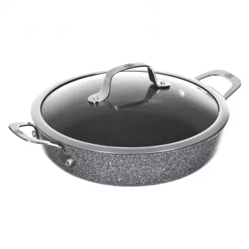 Frigideira de indução com 2 pegas BALLARINI Salina Granitium 24 cm 75002-811-0